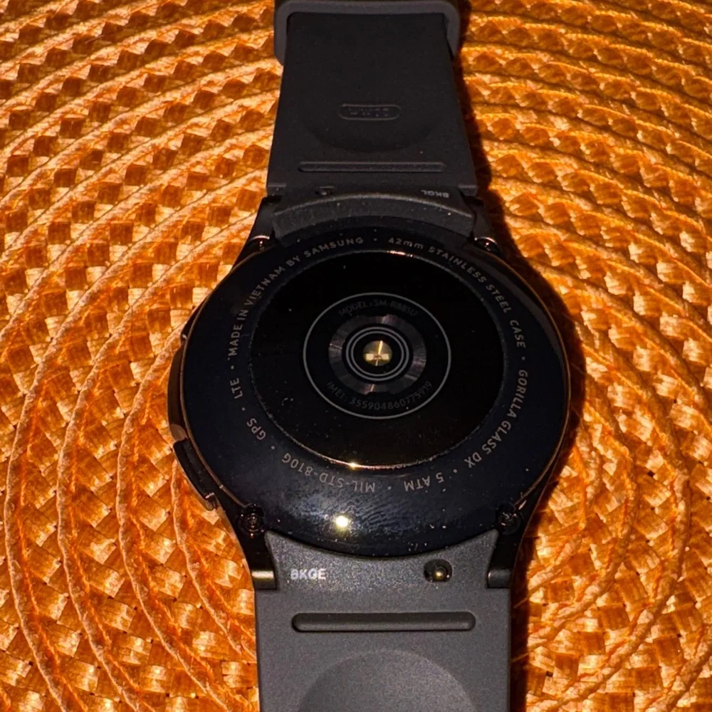 Samsung Black Galaxy Watch4 Classic 42mm with Silicone Strap
